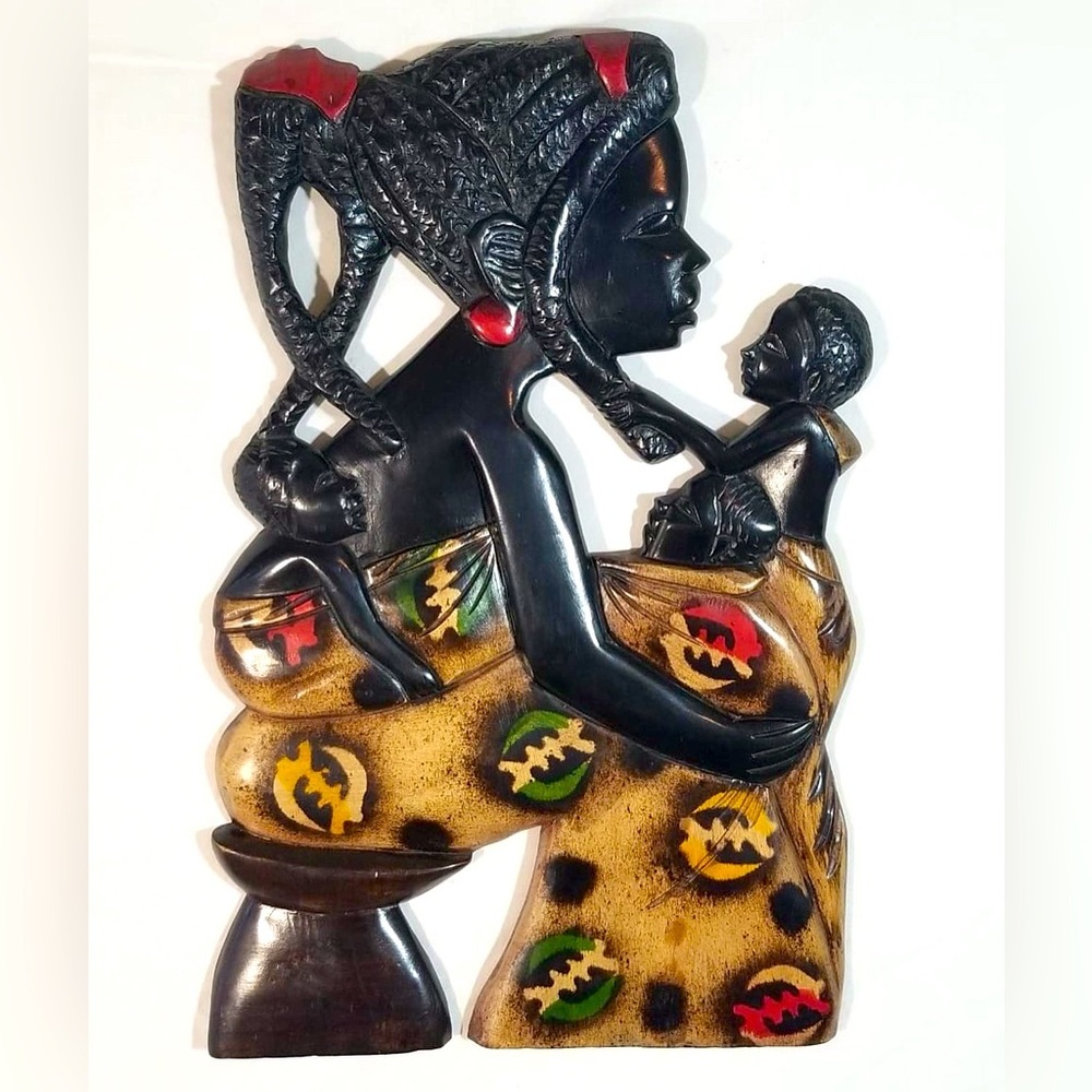 Handcrafted - African Woman & Children
